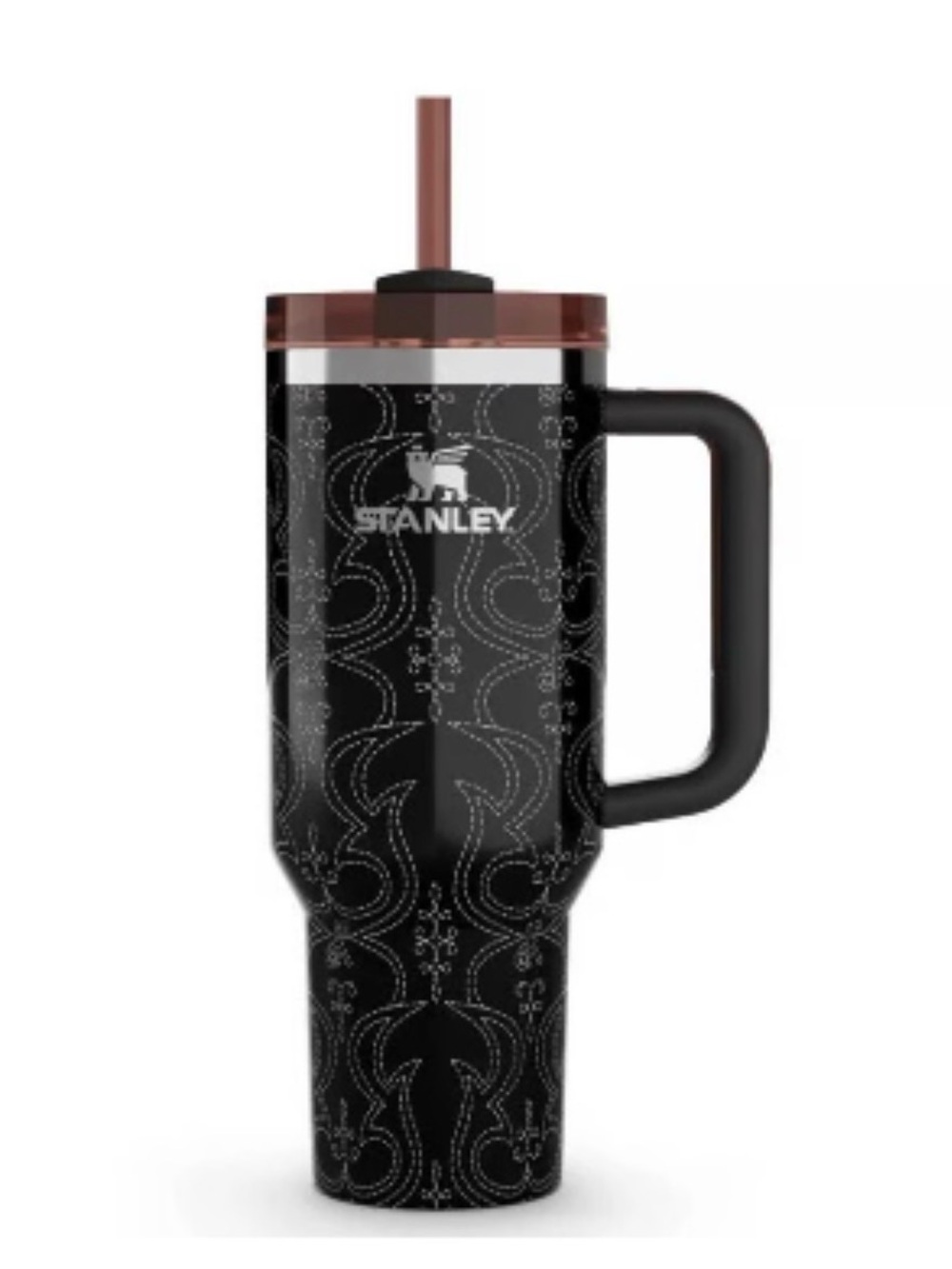 Barbie x Stanley Ken Black Patterned Travel Tumbler